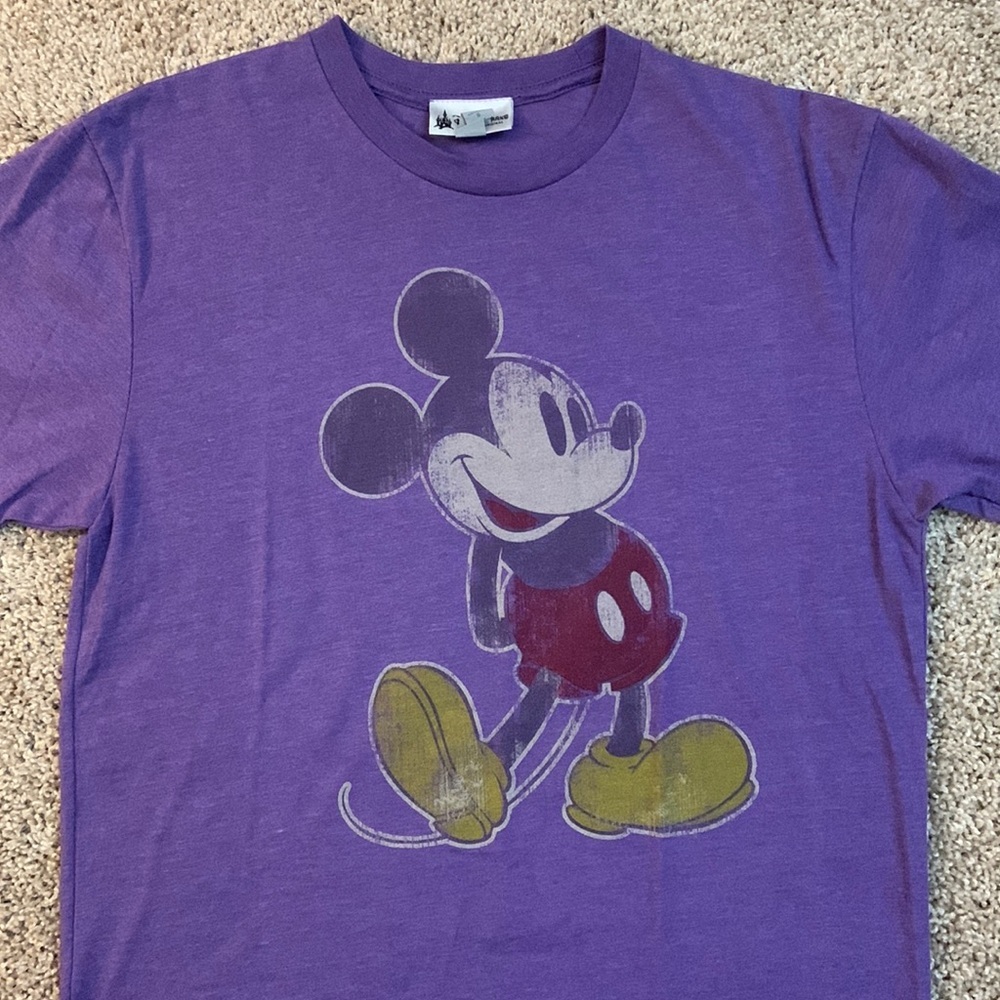 Disney Parks AO Mickey Mouse Purple Tee